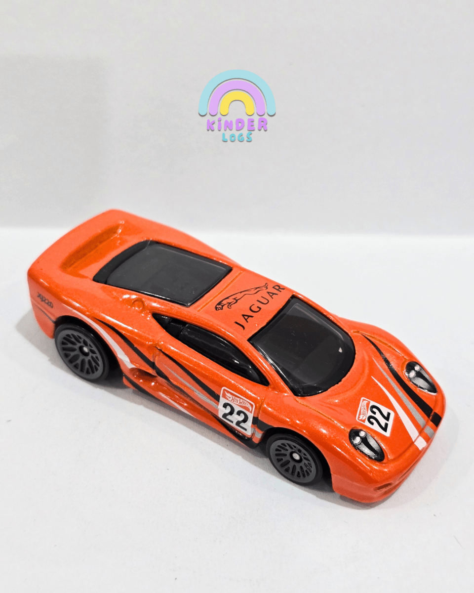 Hot Wheels Jaguar XJ220 - Orange (Uncarded) - Kinder Logs