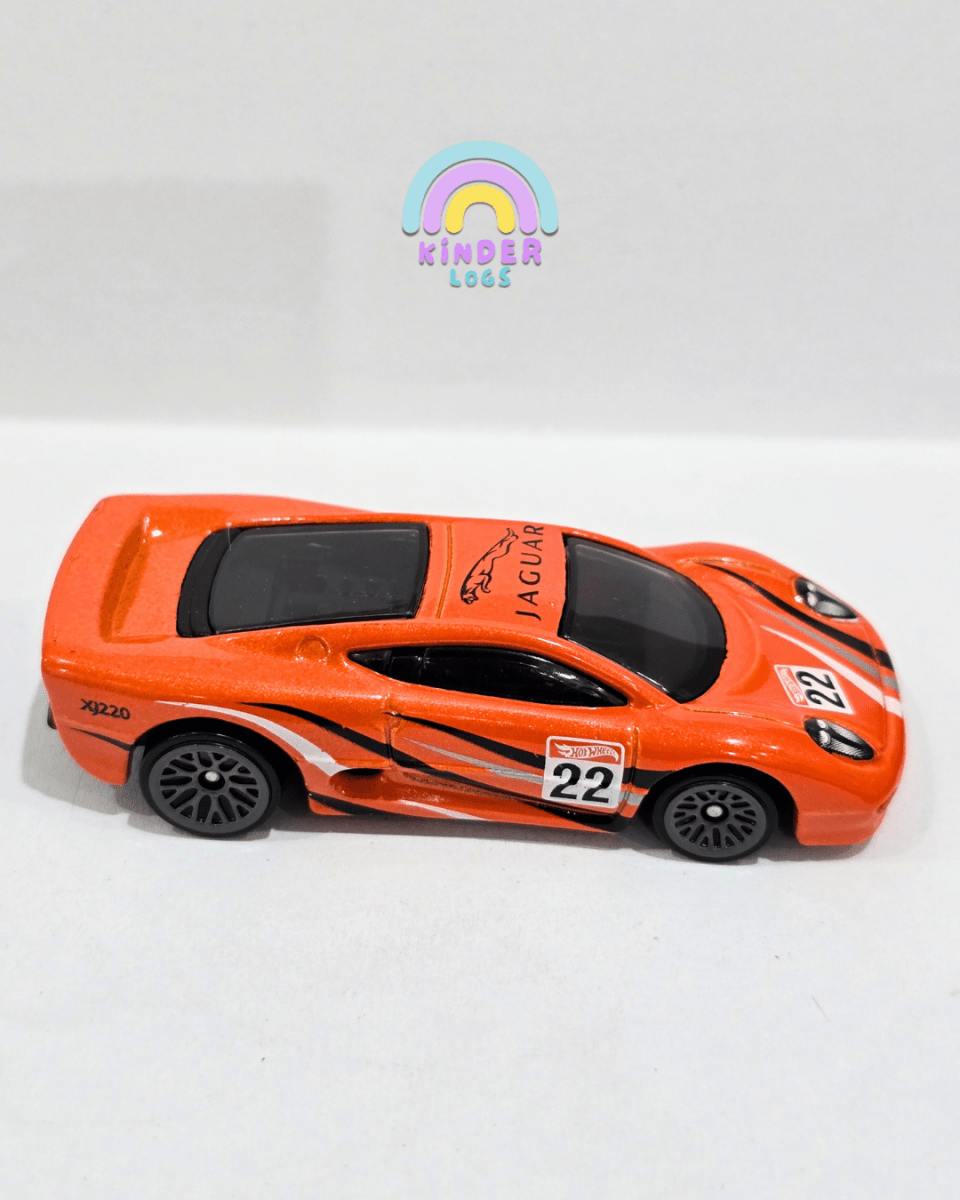 Hot Wheels Jaguar XJ220 - Orange (Uncarded) - Kinder Logs