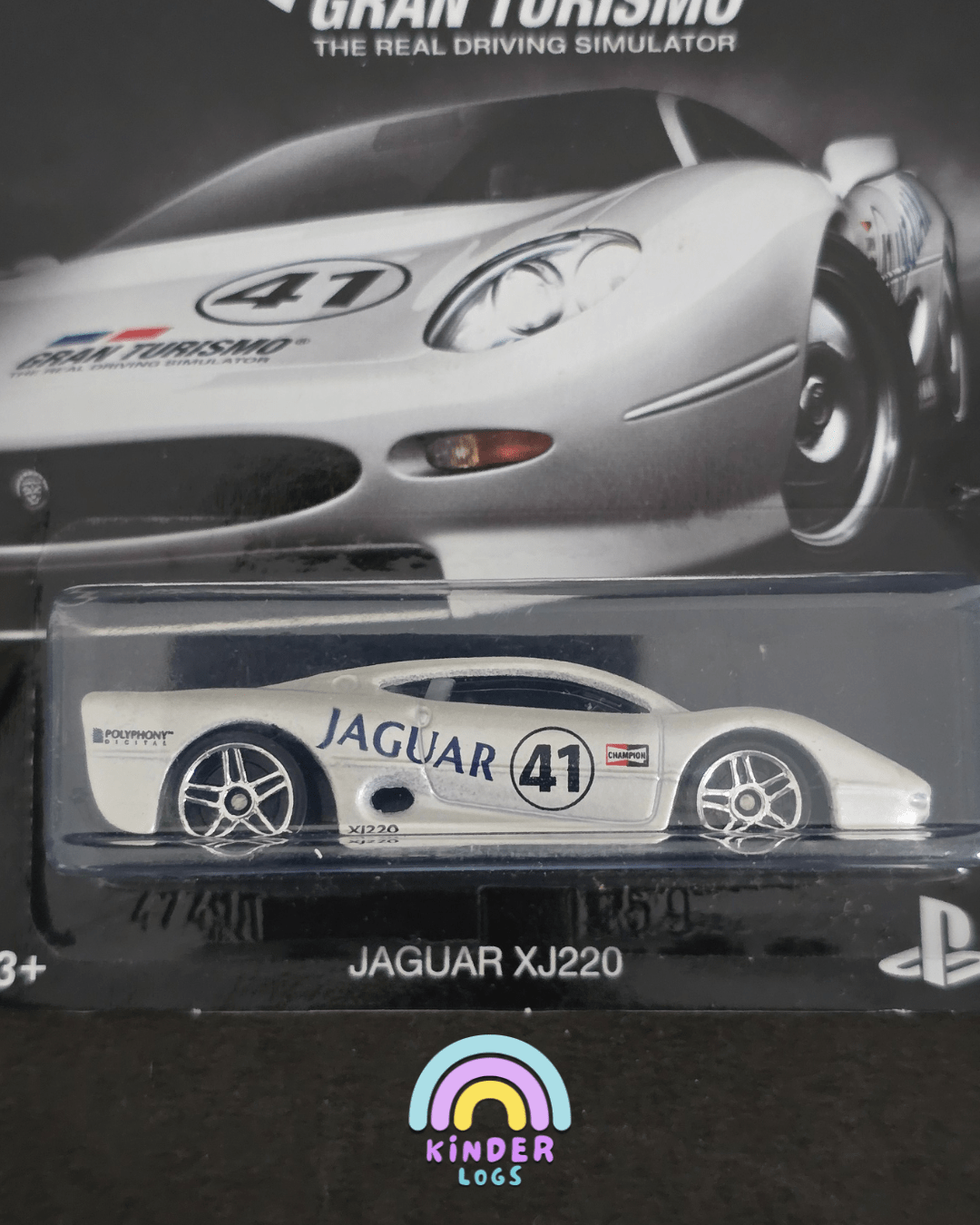 Hot Wheels Jaguar XJ220 - PlayStation Gran Turismo Edition - Kinder Logs