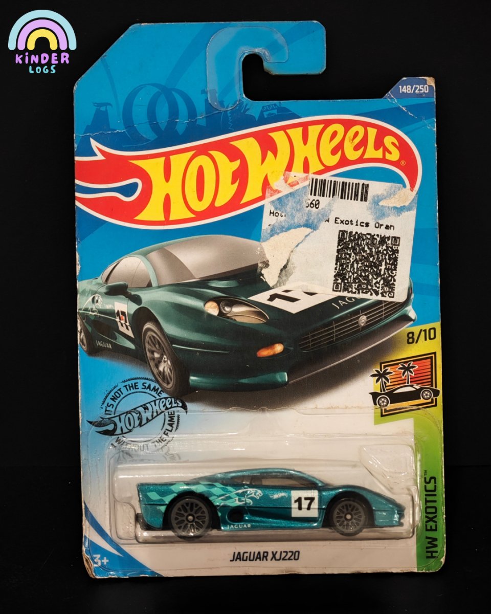 Hot Wheels fémautó, Jaguar XJ220, HW Exotics Collection, 2020-as kiadás, 1:64, zöld Hot Wheels fémautó, Jaguar XJ220, HW Exotics Collection, 2020-as kiadás, 1:64, zöld
