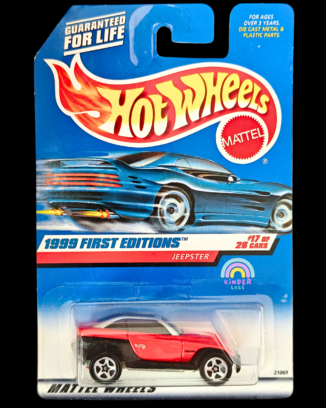 Hot Wheels Jeepster - Red (Imported) - Kinder Logs
