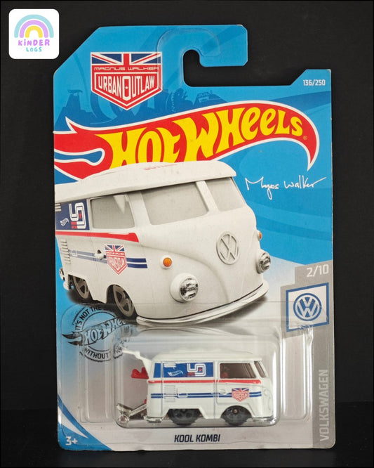 Hot Wheels Kool Kombi Urban Outlaw (White Colour) - Kinder Logs