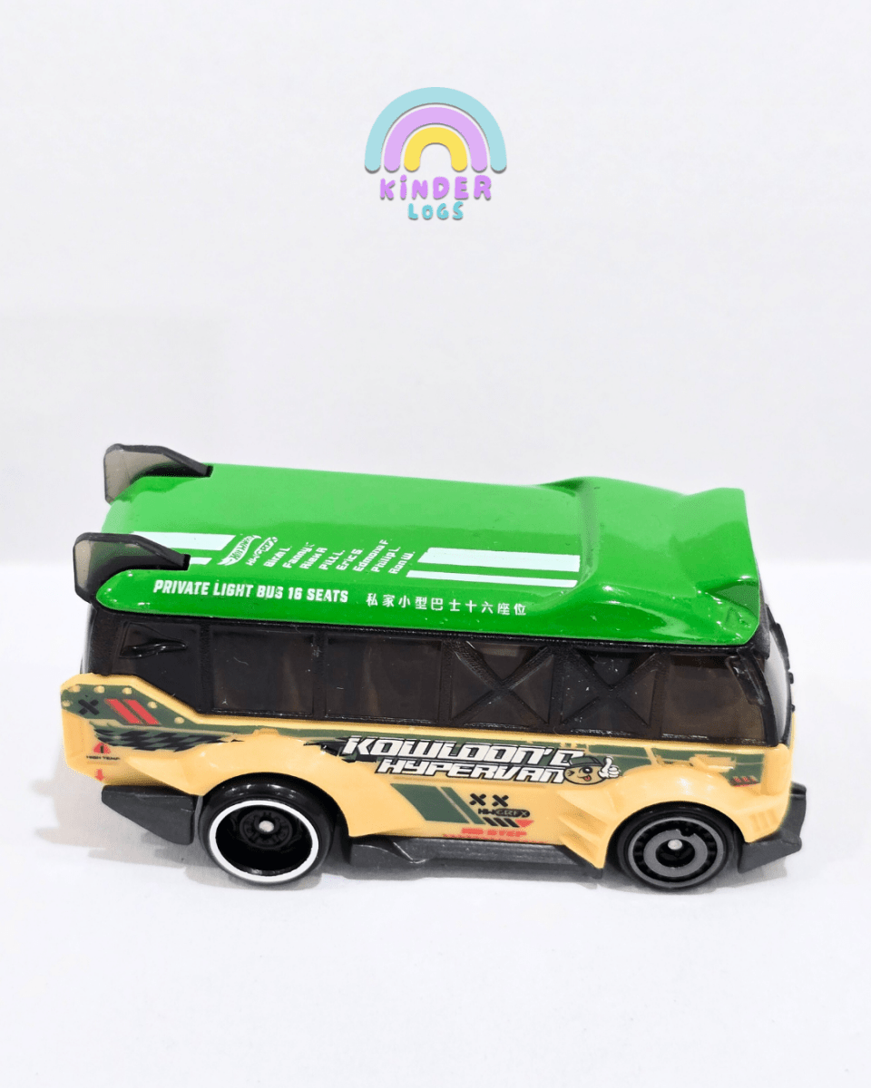 Hot Wheels Kowloon'D Hypervan - Green (Uncarded) - Kinder Logs