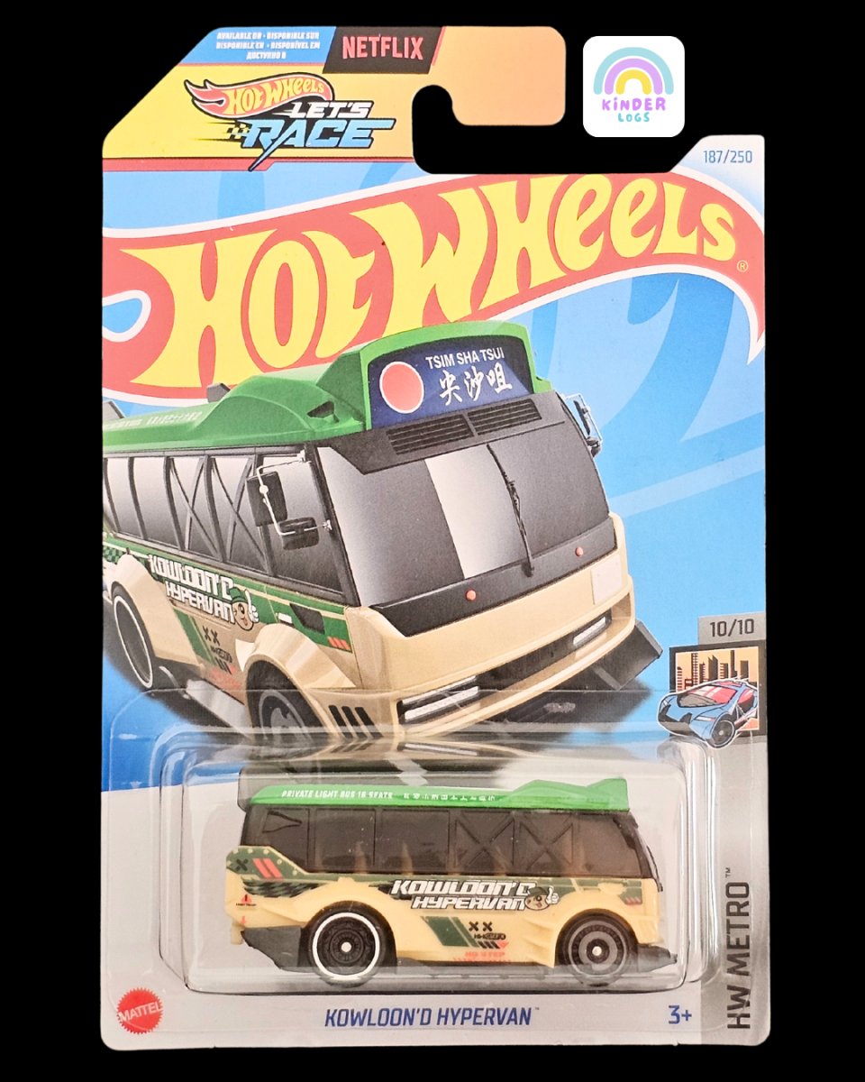 Hot Wheels Kowloon'D Hypervan (K Case) - Kinder Logs