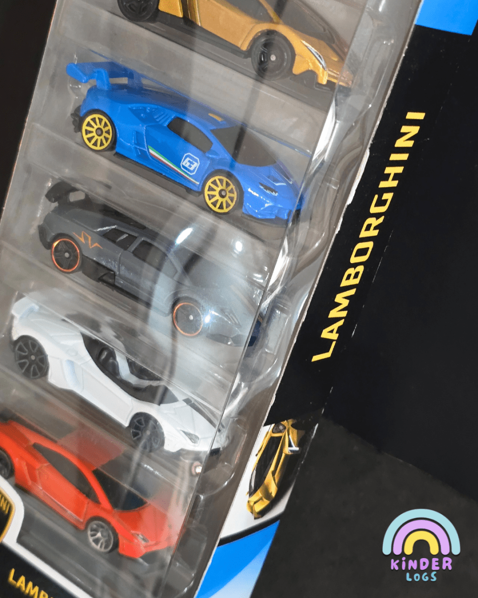 Hot Wheels Lamborghini 5 Cars Pack (Imported) - Kinder Logs