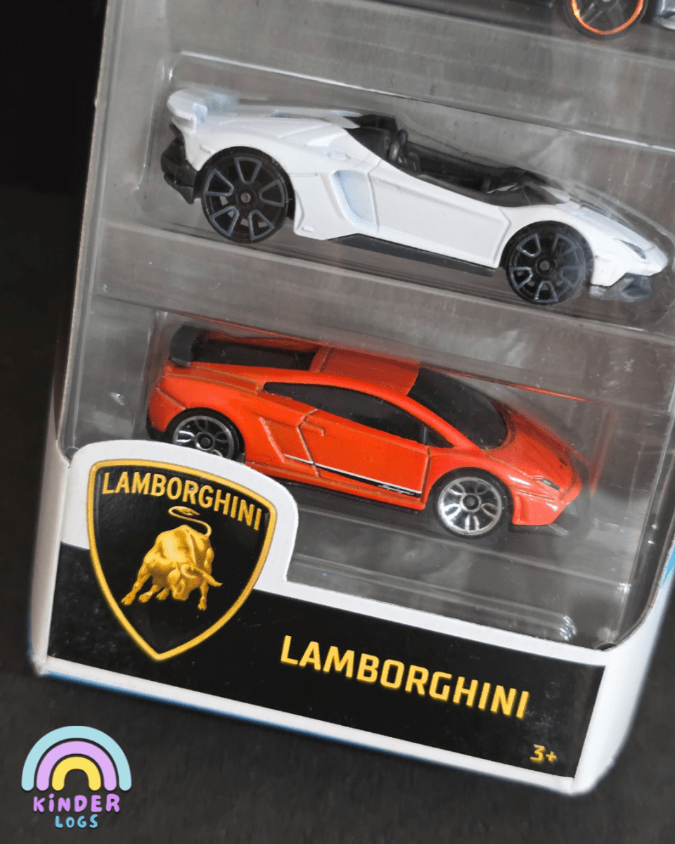 Hot Wheels Lamborghini 5 Cars Pack (Imported) - Kinder Logs