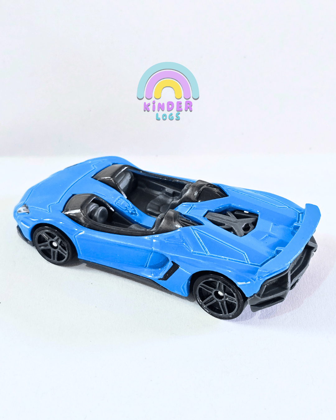 Hot Wheels Lamborghini Aventador J - Blue (Uncarded - New) - Kinder Logs