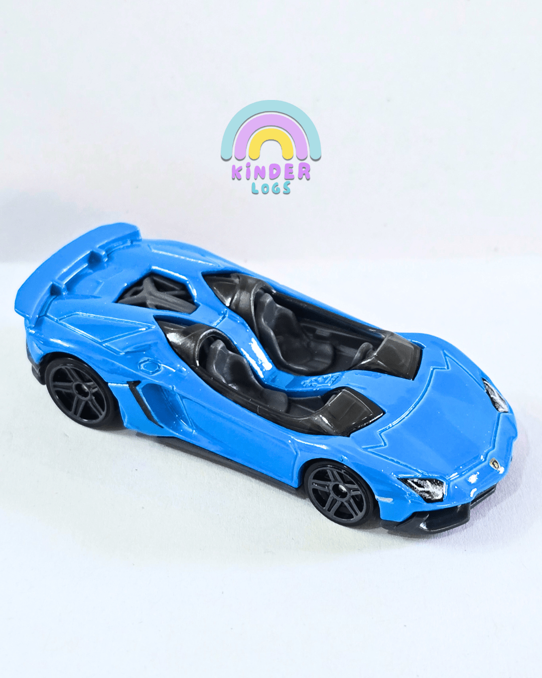 Hot Wheels Lamborghini Aventador J - Blue (Uncarded - New) - Kinder Logs