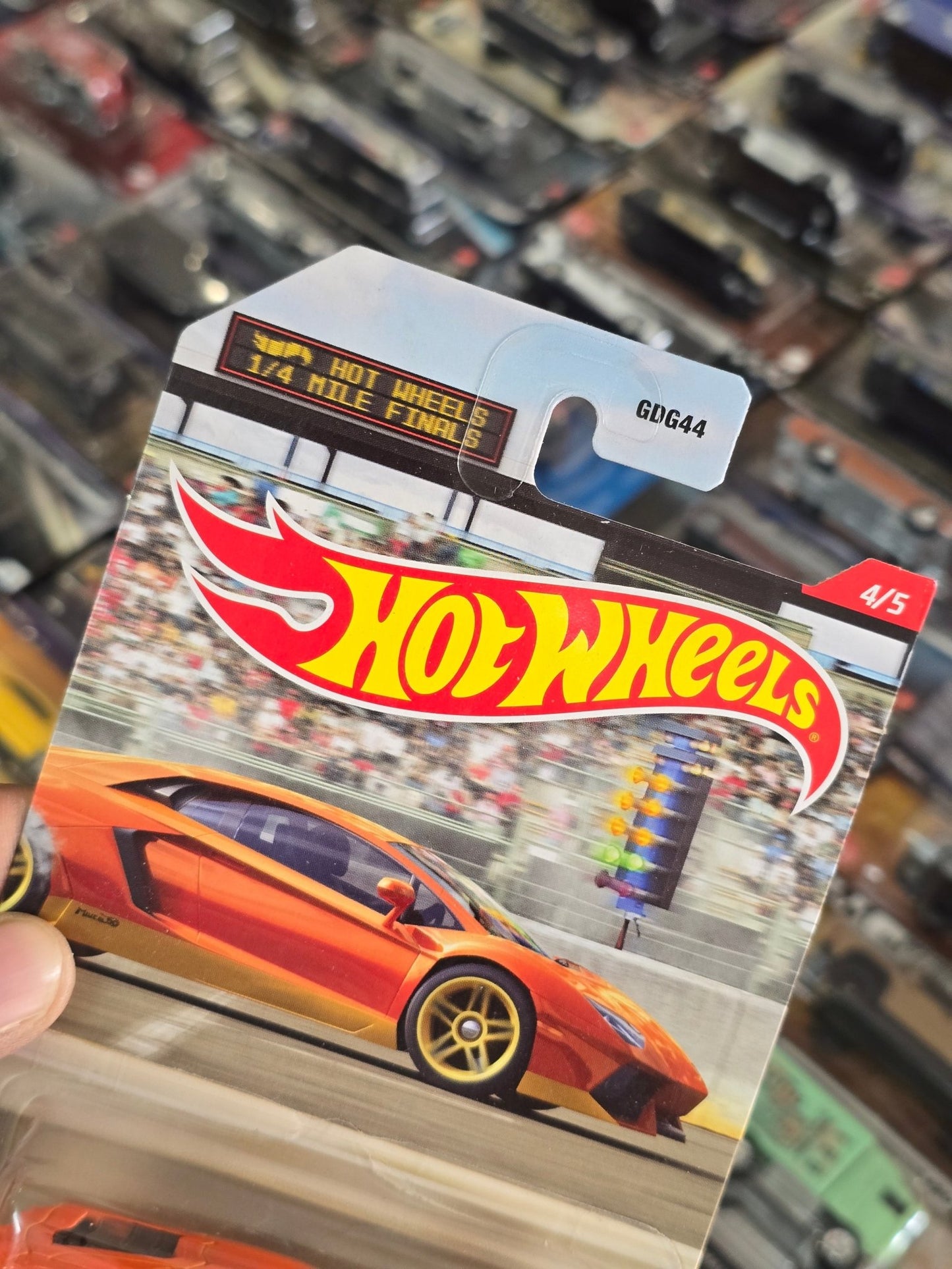 Hot Wheels Lamborghini Aventador Miura Homage - 1/4 Mile Finals (Imported) - Kinder Logs
