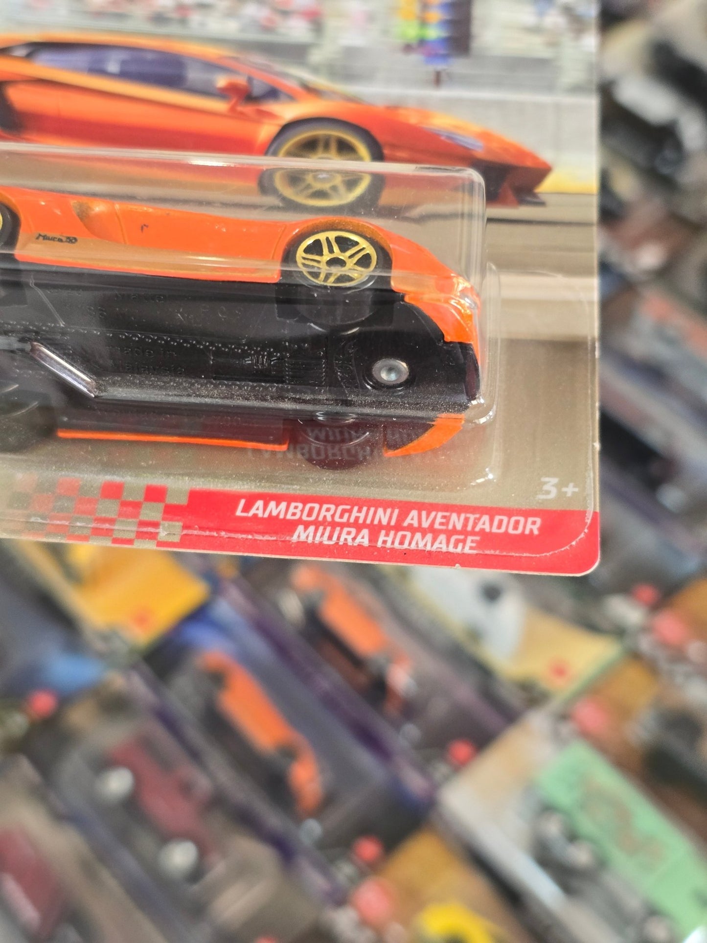 Hot Wheels Lamborghini Aventador Miura Homage - 1/4 Mile Finals (Imported) - Kinder Logs