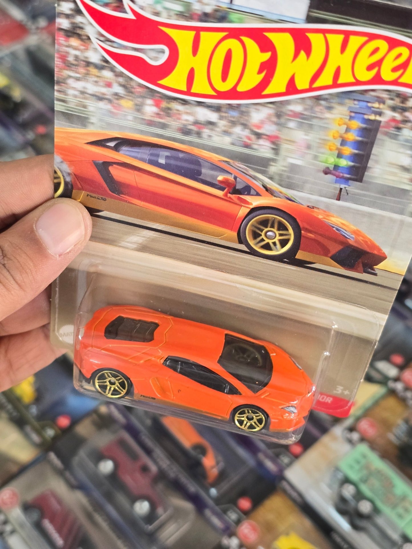 Hot Wheels Lamborghini Aventador Miura Homage - 1/4 Mile Finals (Imported) - Kinder Logs