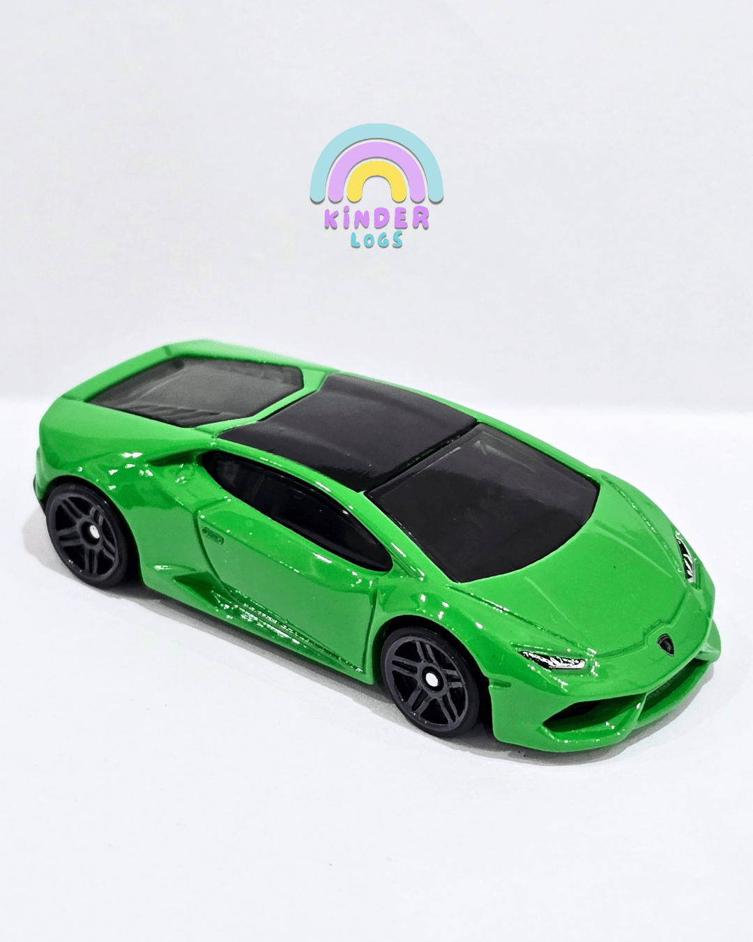 Hot Wheels Lamborghini Huracan LP 610 - 4 - Green (Uncarded) - Kinder Logs