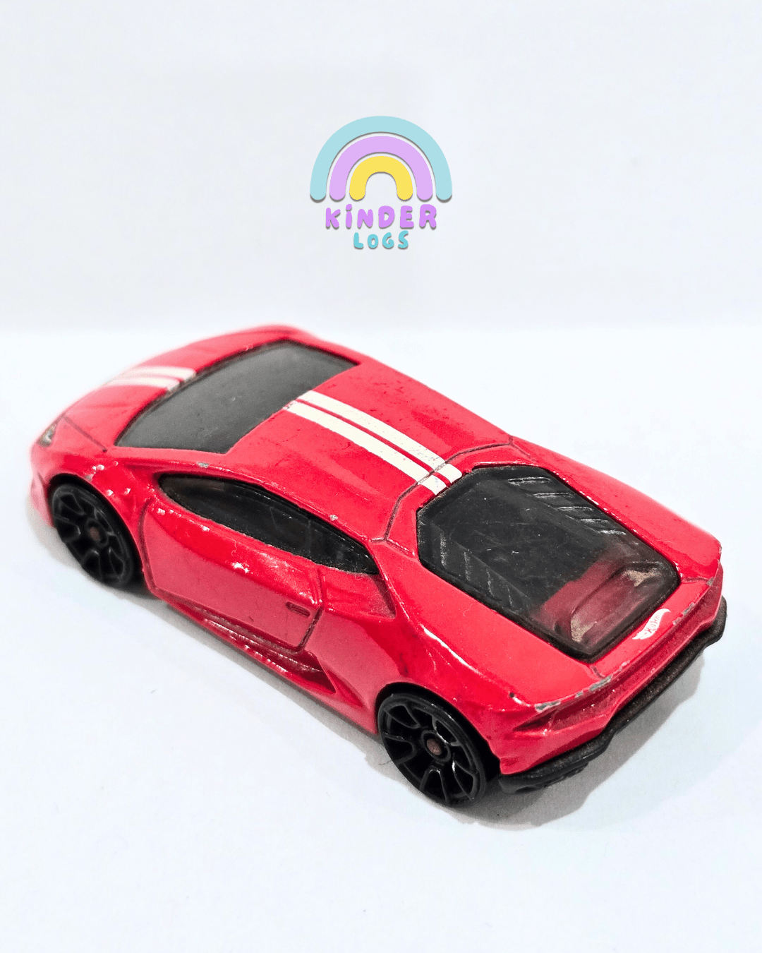 Hot Wheels Lamborghini Huracan LP 610 - 4 - Red (Used Car) - Kinder Logs