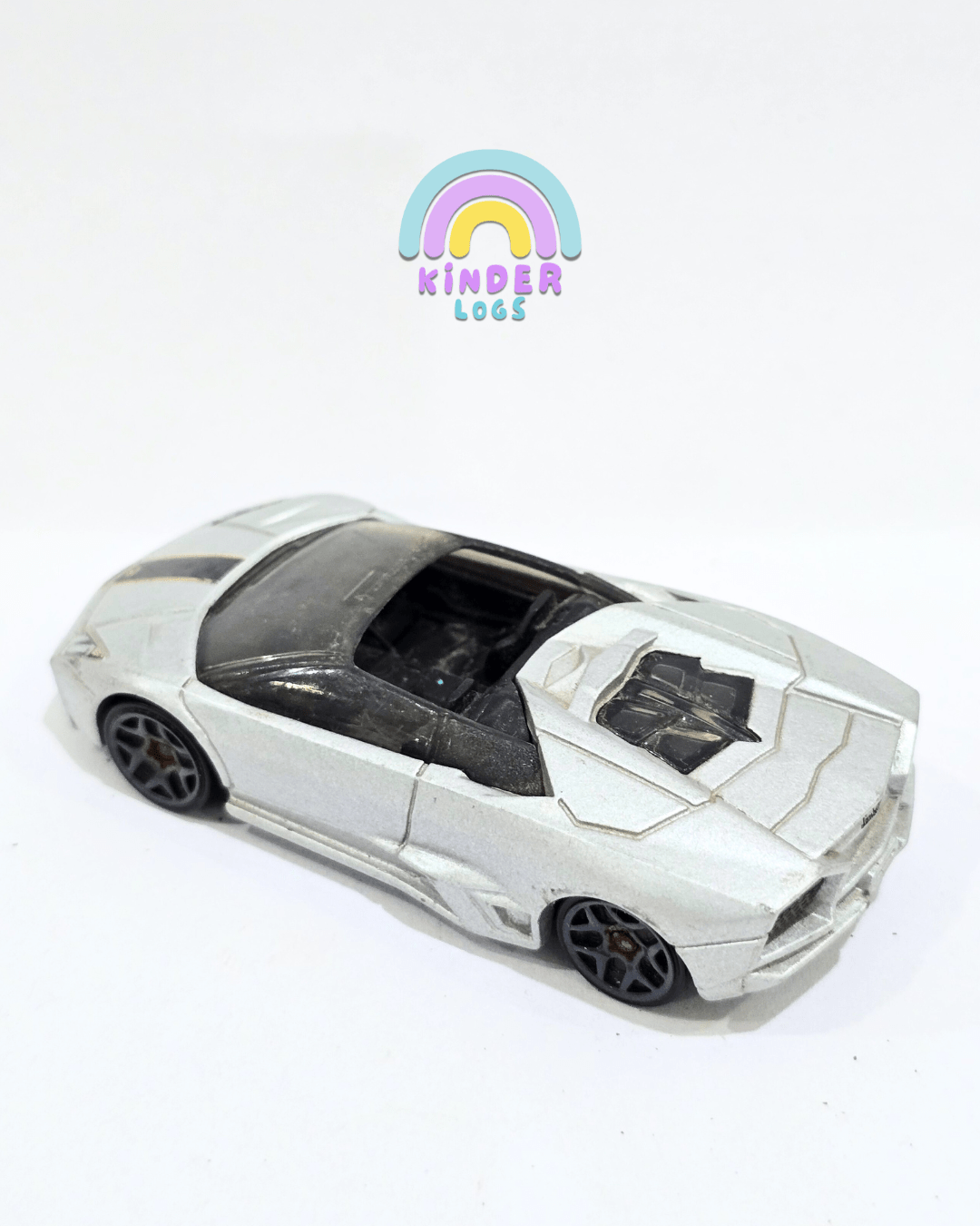 Hot Wheels Lamborghini Reventon Roadster - Silver (Used Car) - Kinder Logs