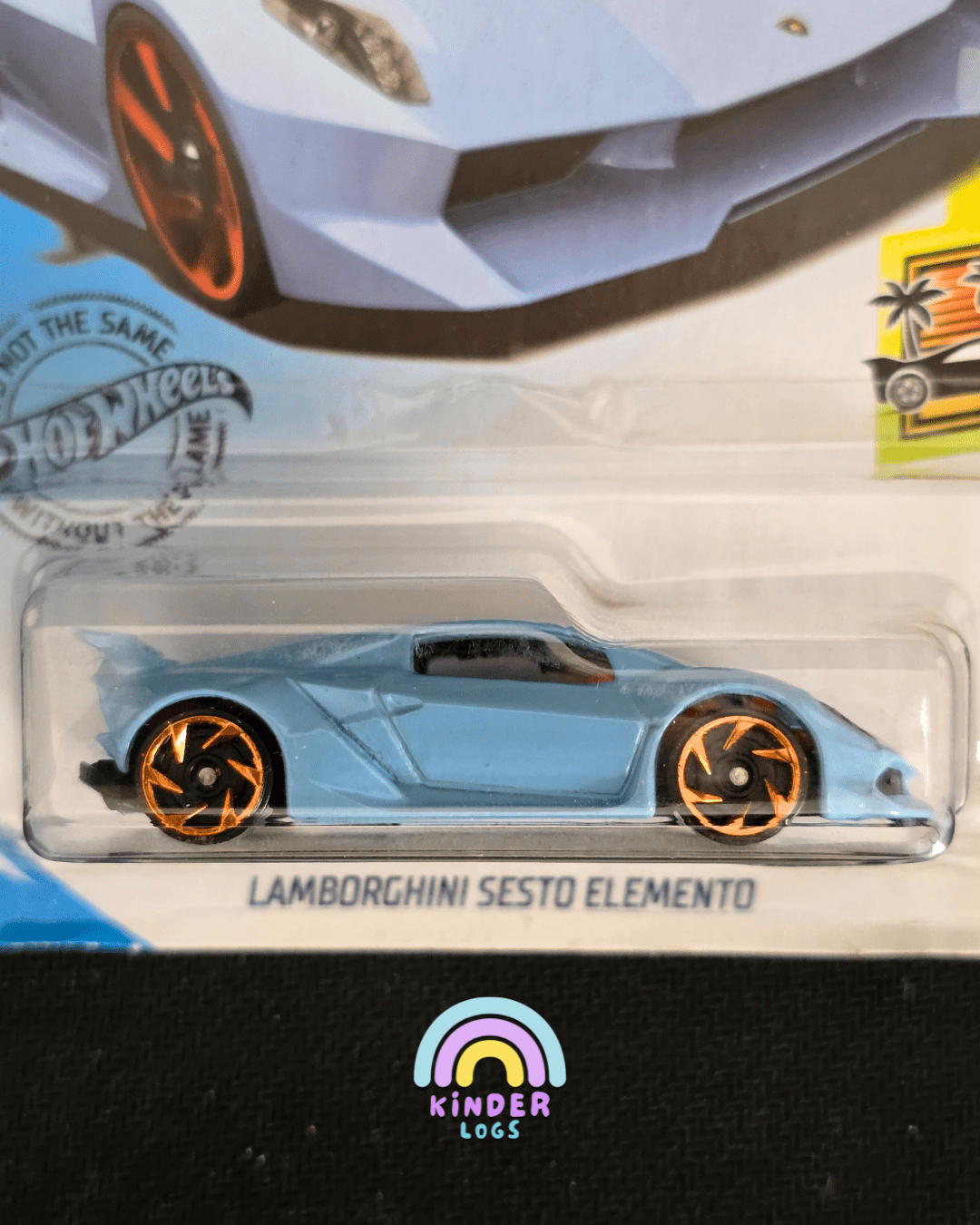 Hot Wheels Lamborghini Sesto Elemento - Blue (Imported) - Kinder Logs