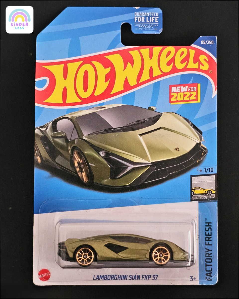 Hot Wheels Lamborghini Sian FKP 37 (Rare Color) - Kinder Logs