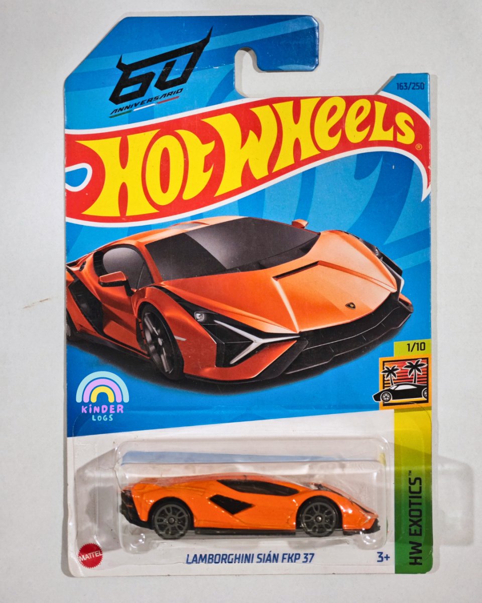 Hot Wheels Lamborghini Sian FKP 37 Supercar - Kinder Logs