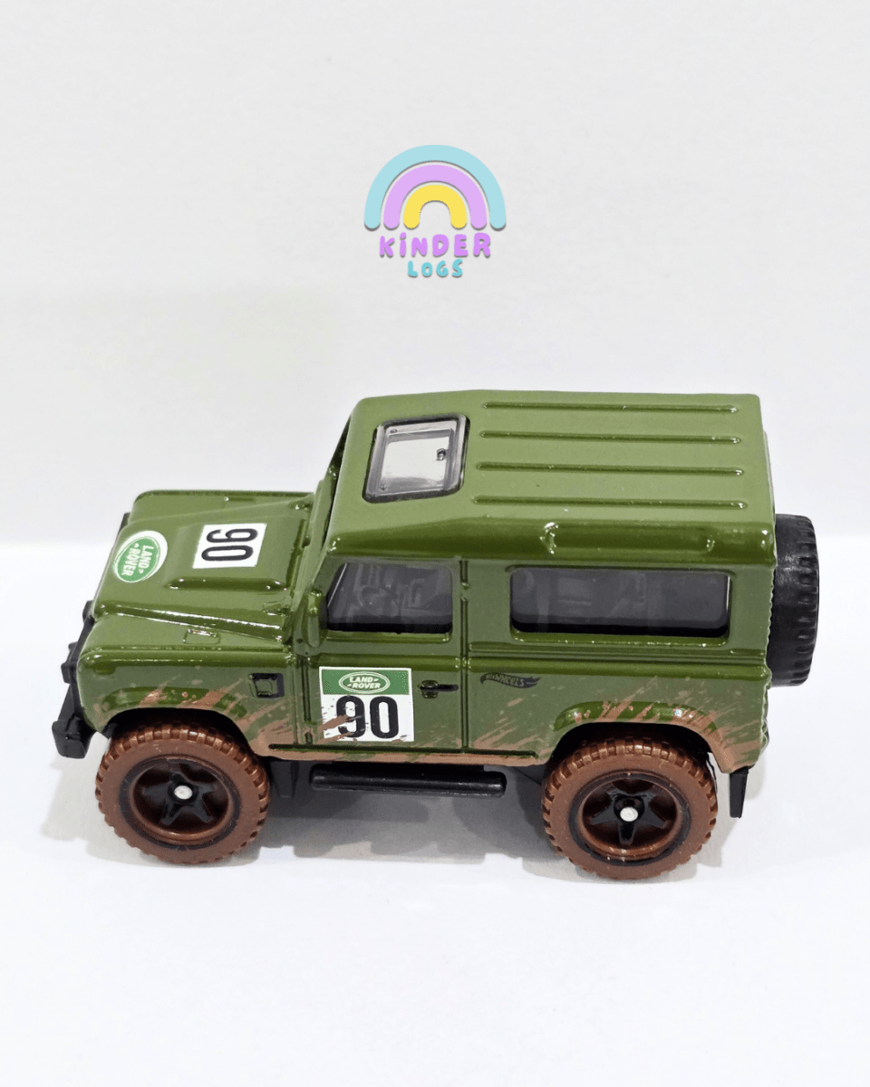Hot Wheels Land Rover Defender 90 - Green (Uncarded) - Kinder Logs