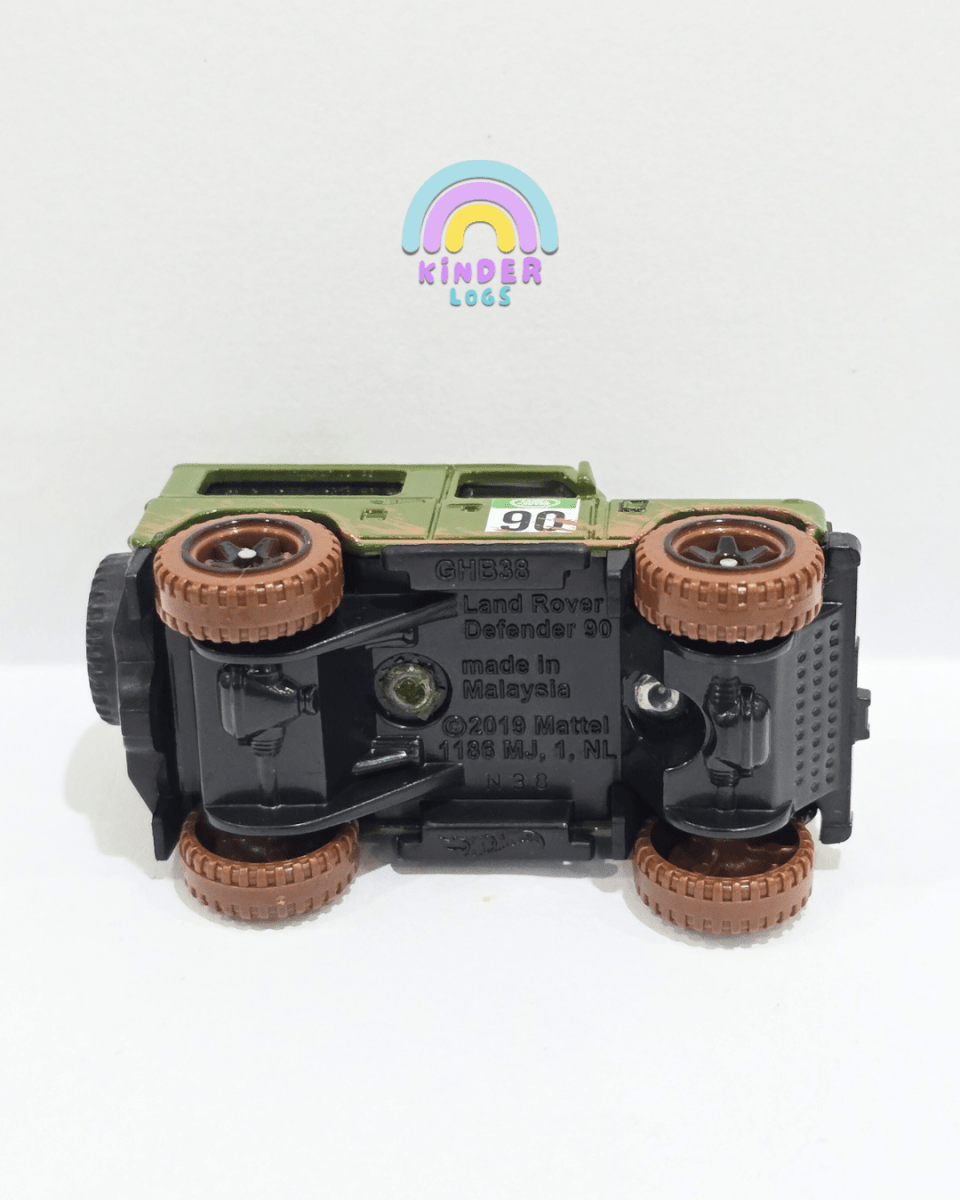 Hot Wheels Land Rover Defender 90 - Green (Uncarded) - Kinder Logs