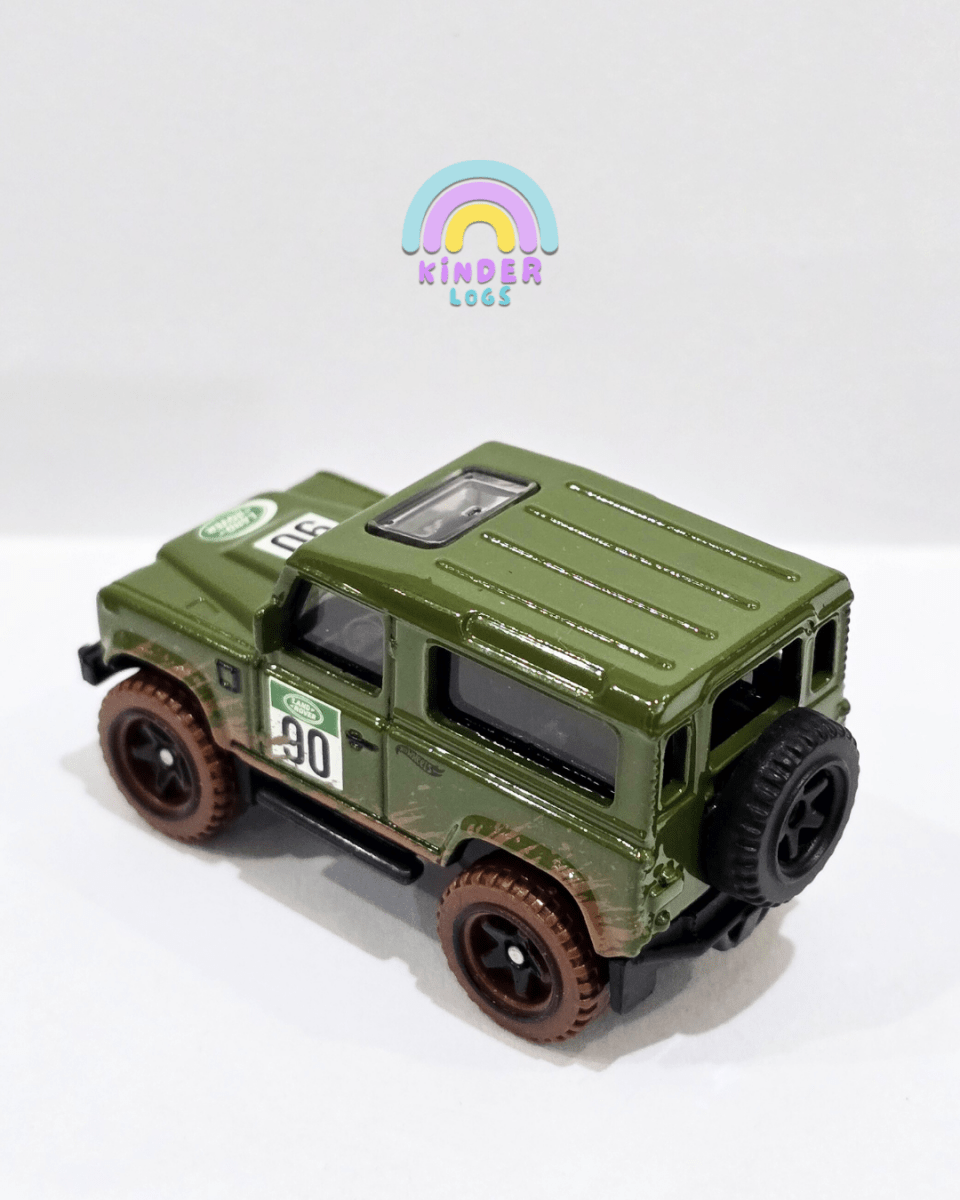 Hot Wheels Land Rover Defender 90 - Green (Uncarded) - Kinder Logs