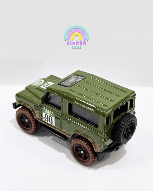 Hot Wheels Land Rover Defender 90 - Green (Uncarded) - Kinder Logs