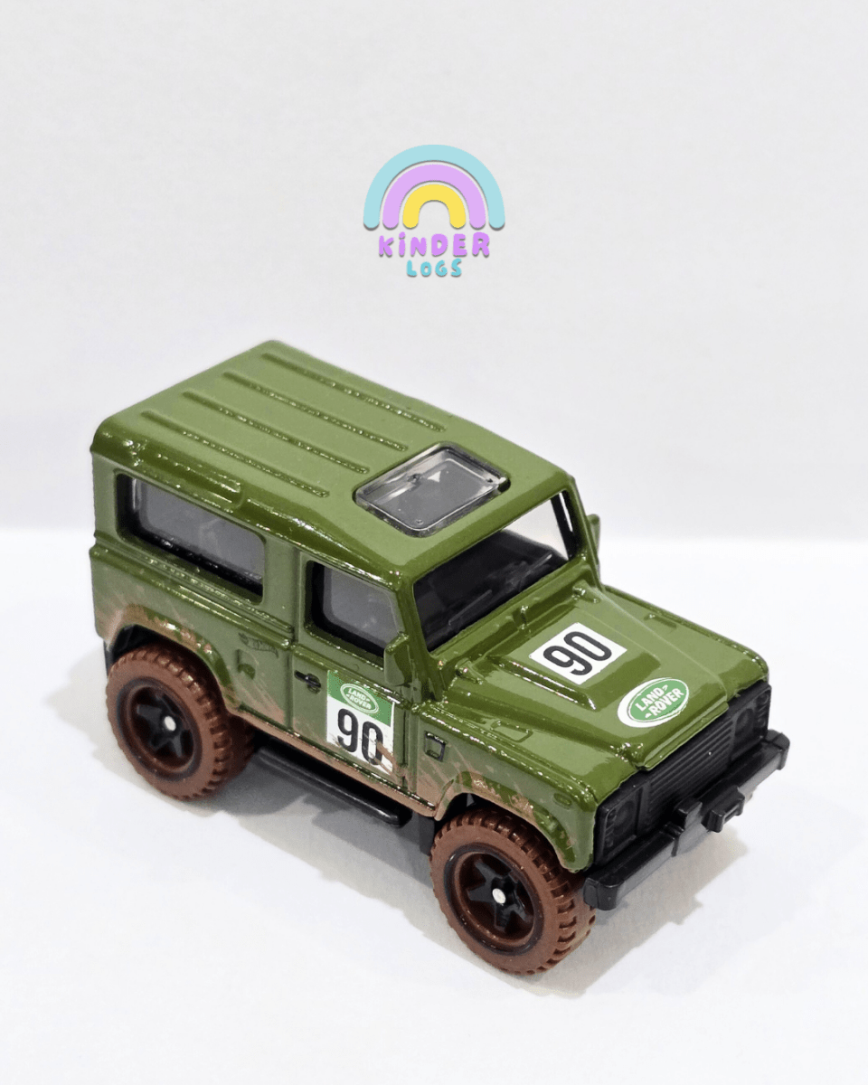 Hot Wheels Land Rover Defender 90 - Green (Uncarded) - Kinder Logs