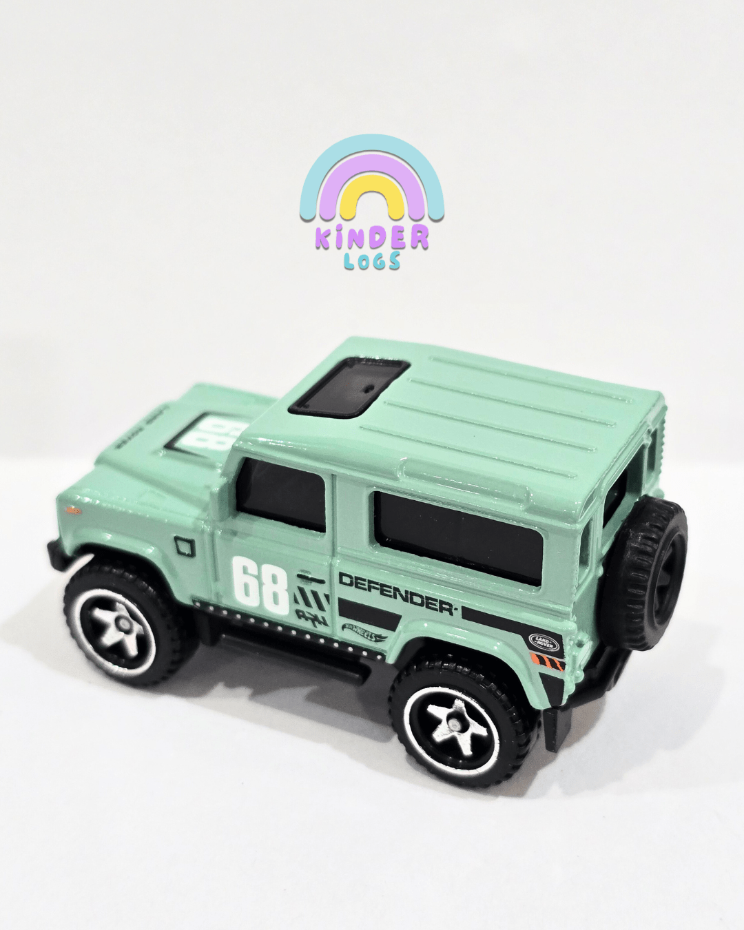 Hot Wheels Land Rover Defender 90 - Green (Uncarded - New) - Kinder Logs