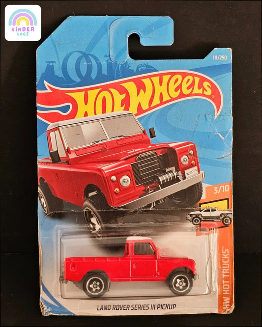 Hot Wheels Land Rover Series III Pickup - Kinder Logs