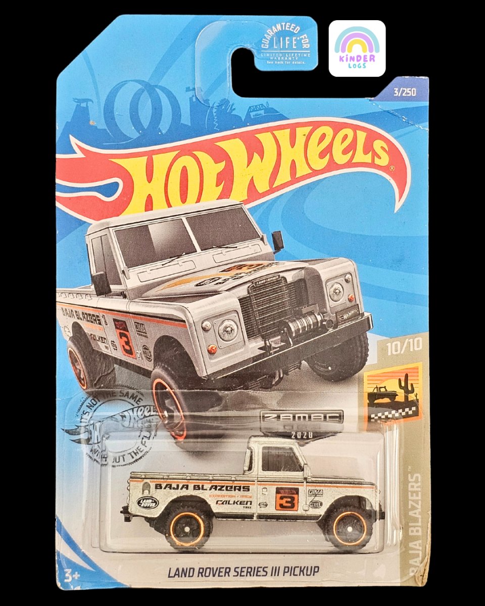 Hot Wheels Land Rover Series III Zamac Edition - Kinder Logs