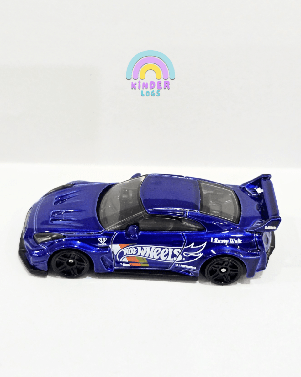Hot Wheels LB - Silhouette Works GT Nissan 35GT - RR Ver.2 - Blue (Uncarded) - Kinder Logs