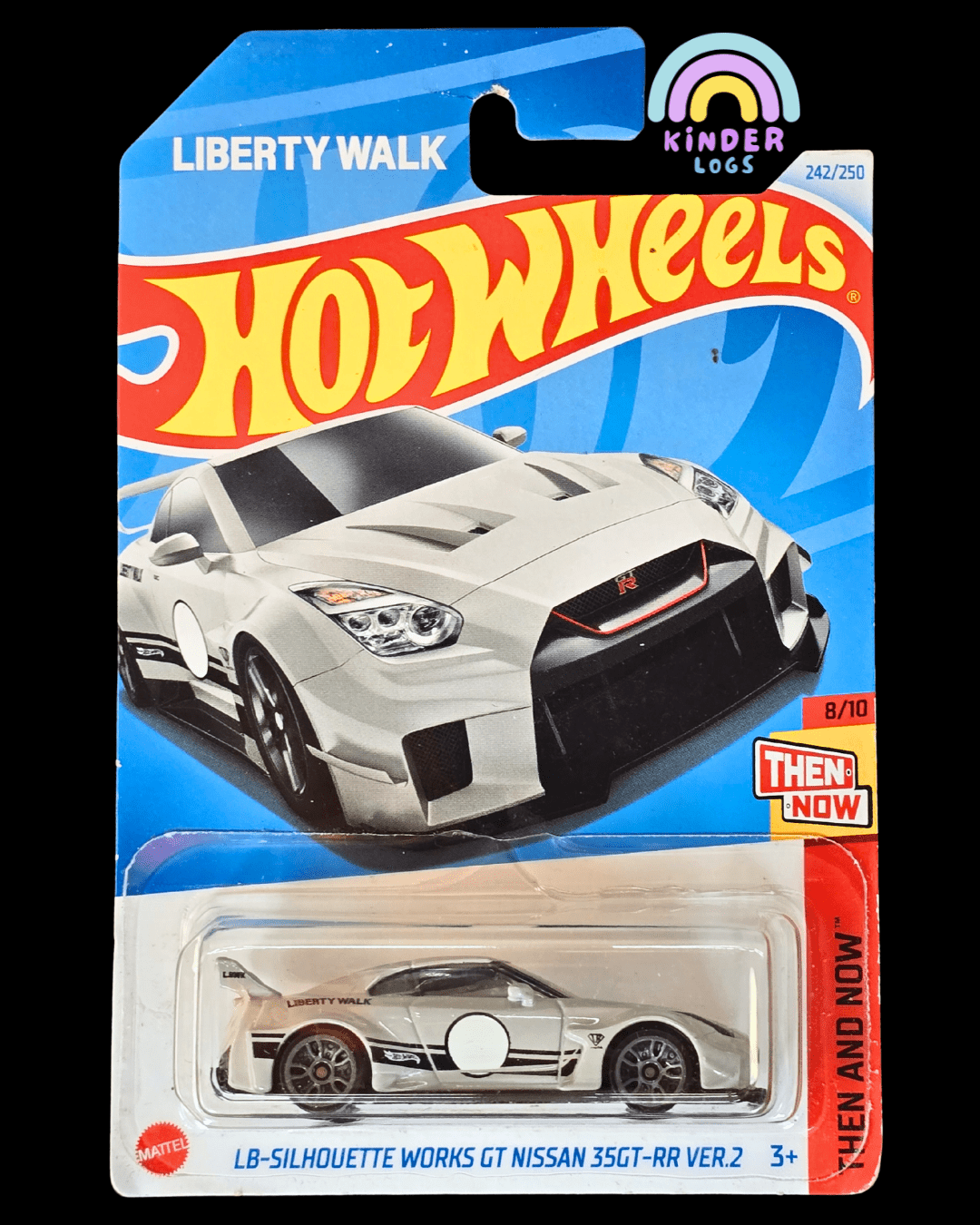Hot Wheels LB - Silhouette Works GT Nissan 35GT - RR Ver.2 - Grey (Imported) - Kinder Logs
