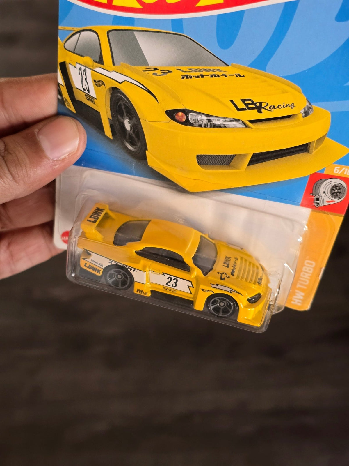 Hot Wheels LB Super Silhouette Nissan Silvia S15 (Yellow) - Kinder Logs