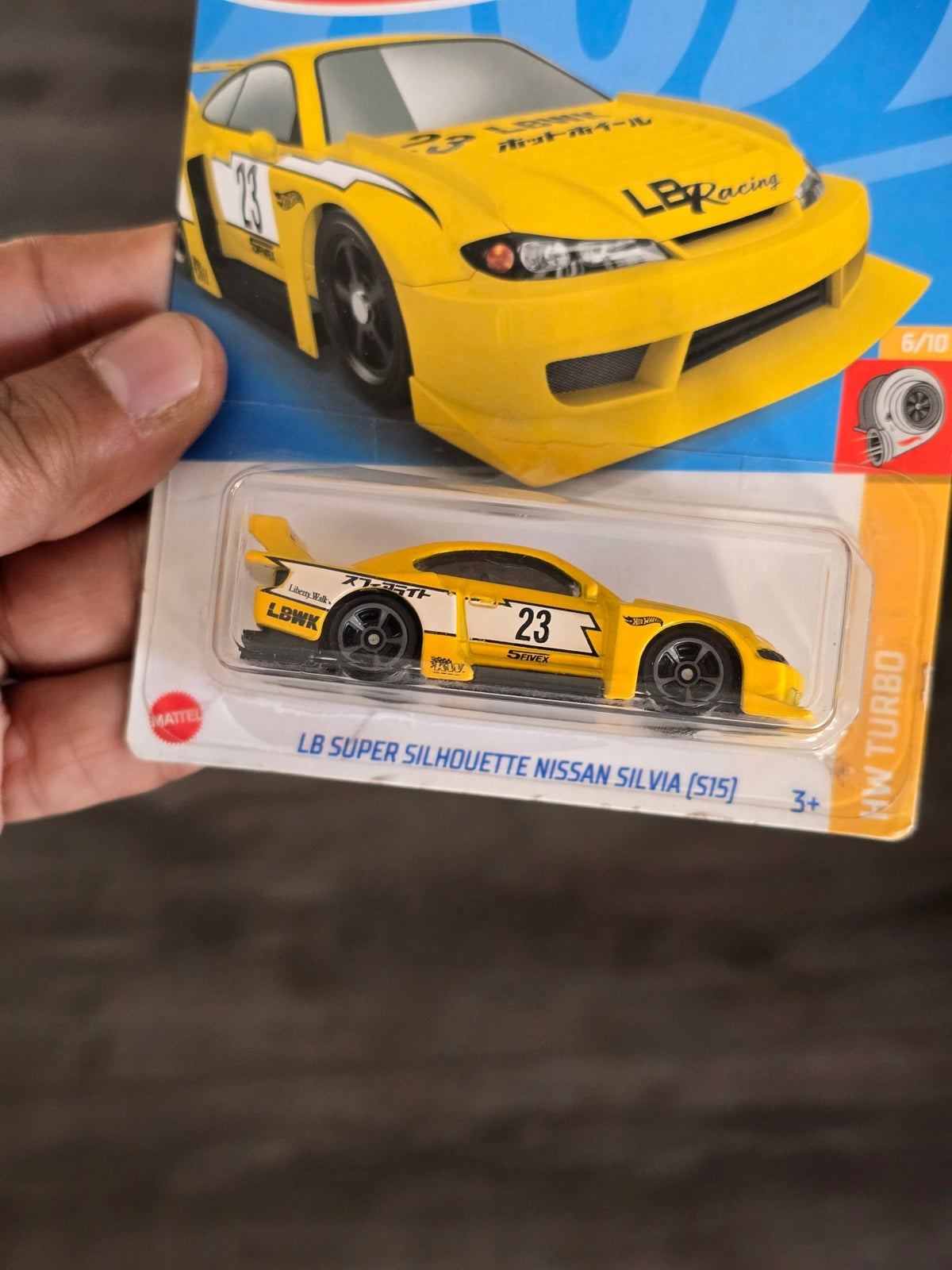 Hot Wheels LB Super Silhouette Nissan Silvia S15 (Yellow) - Kinder Logs