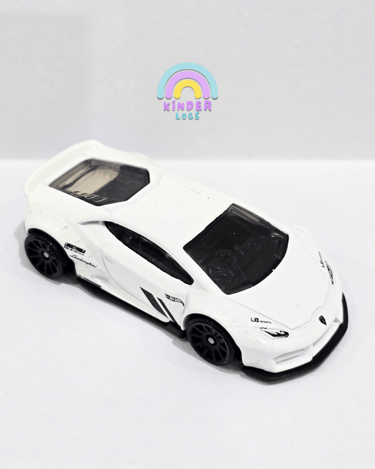 Hot Wheels LB Works Lamborghini Huracan Coupe - White (Uncarded) - Kinder Logs