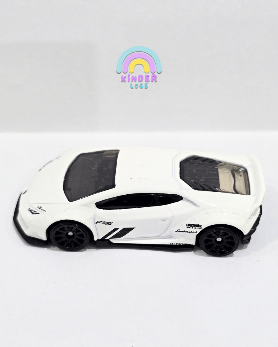 Hot Wheels LB Works Lamborghini Huracan Coupe - White (Uncarded) - Kinder Logs