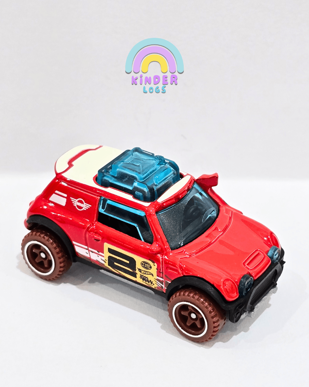 Hot Wheels Lil' Roar - Customized 2003 Mini Cooper (Uncarded) - Kinder Logs