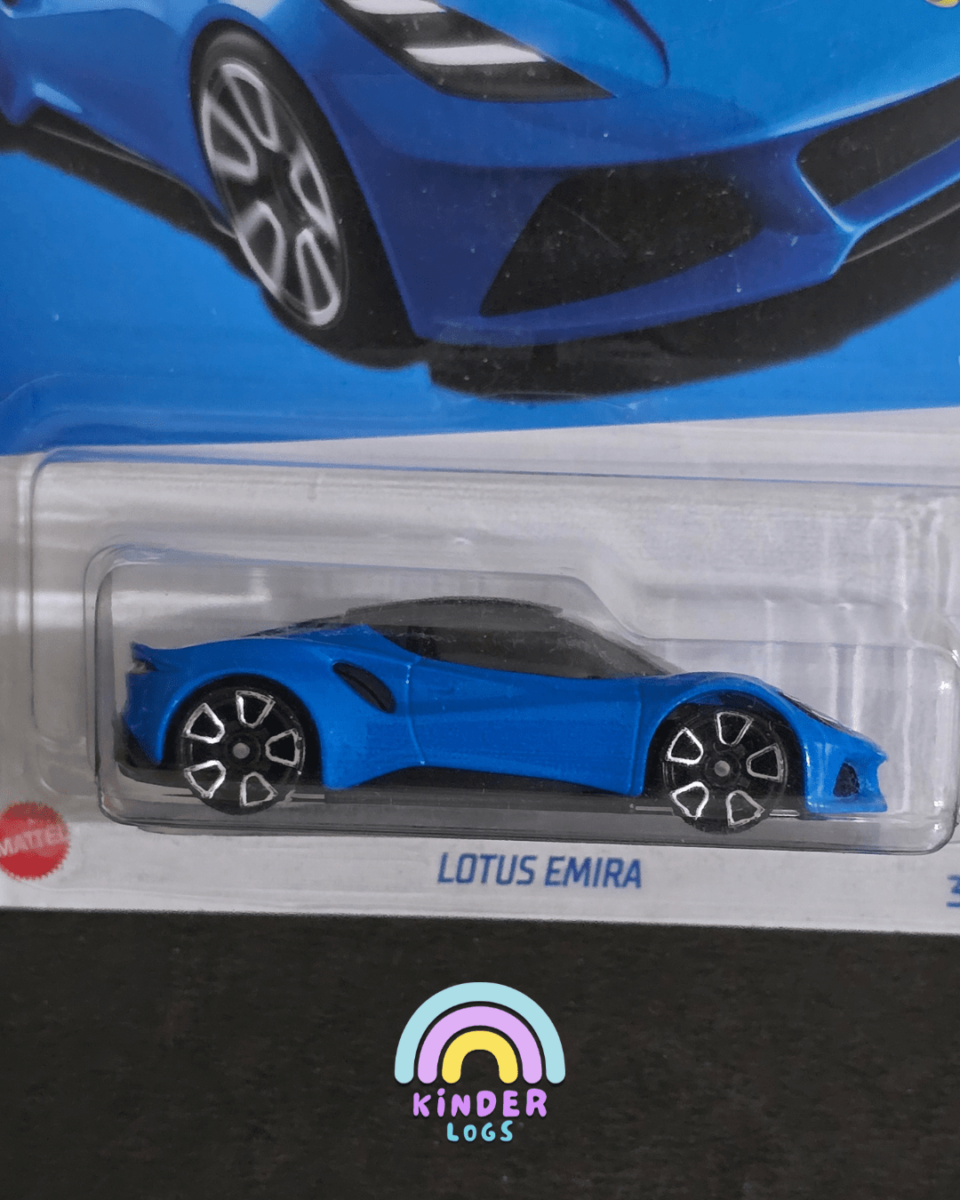 Hot Wheels Lotus Emira - Blue (Imported) - Kinder Logs