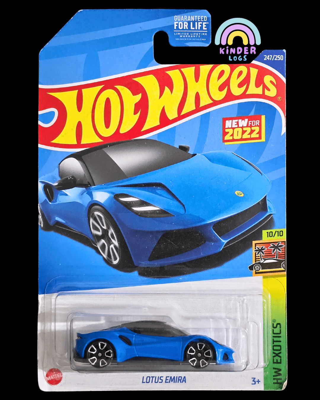 Hot Wheels Lotus Emira - Blue (Imported) - Kinder Logs
