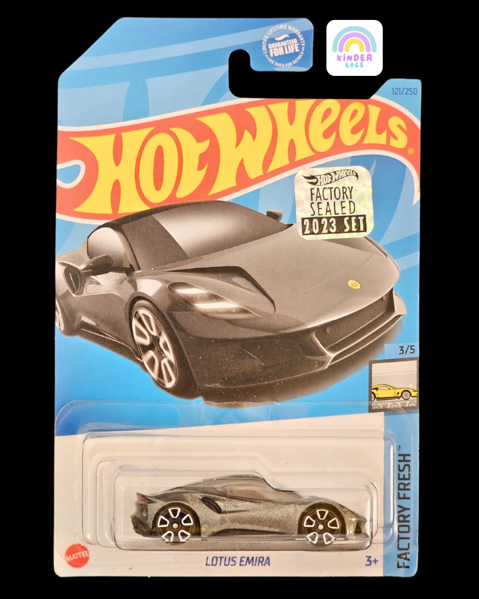 Hot Wheels Lotus Emira - Factory Sealed - Kinder Logs