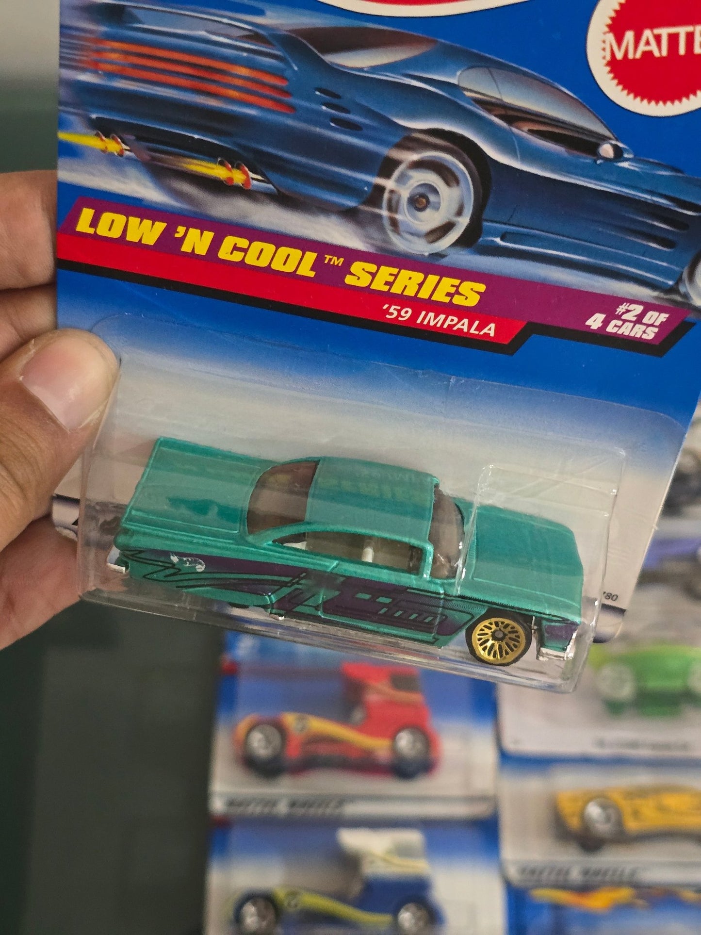 Hot Wheels Low 'N Cool Series - 1959 Chevrolet Impala - Kinder Logs