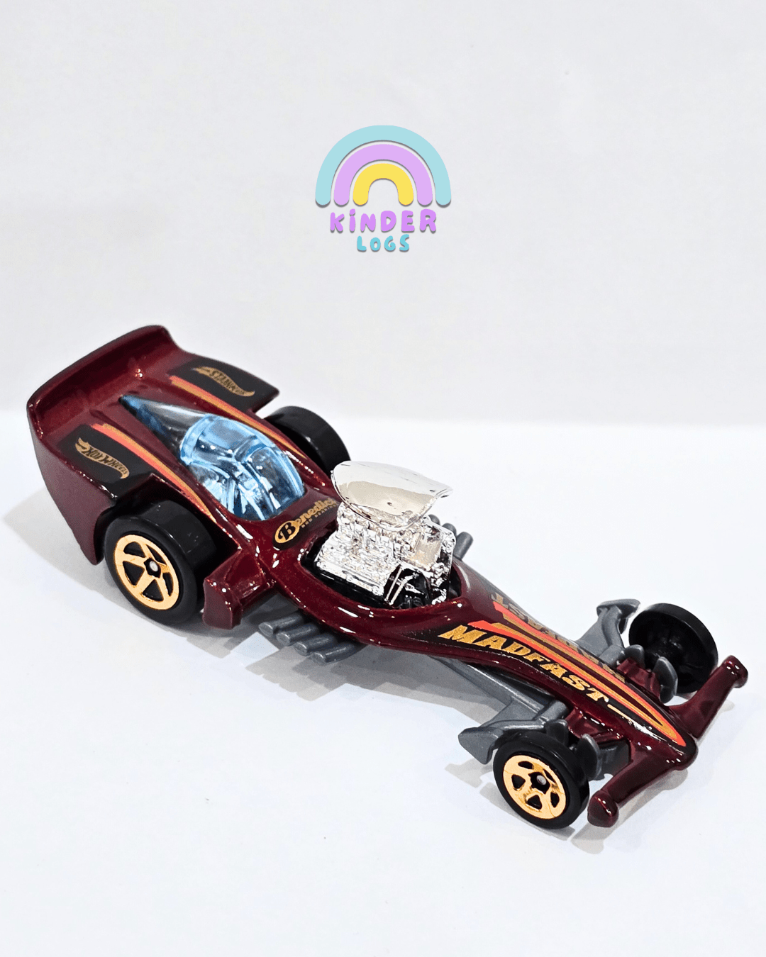 Hot Wheels Madfast - Maroon (Uncarded) - Kinder Logs