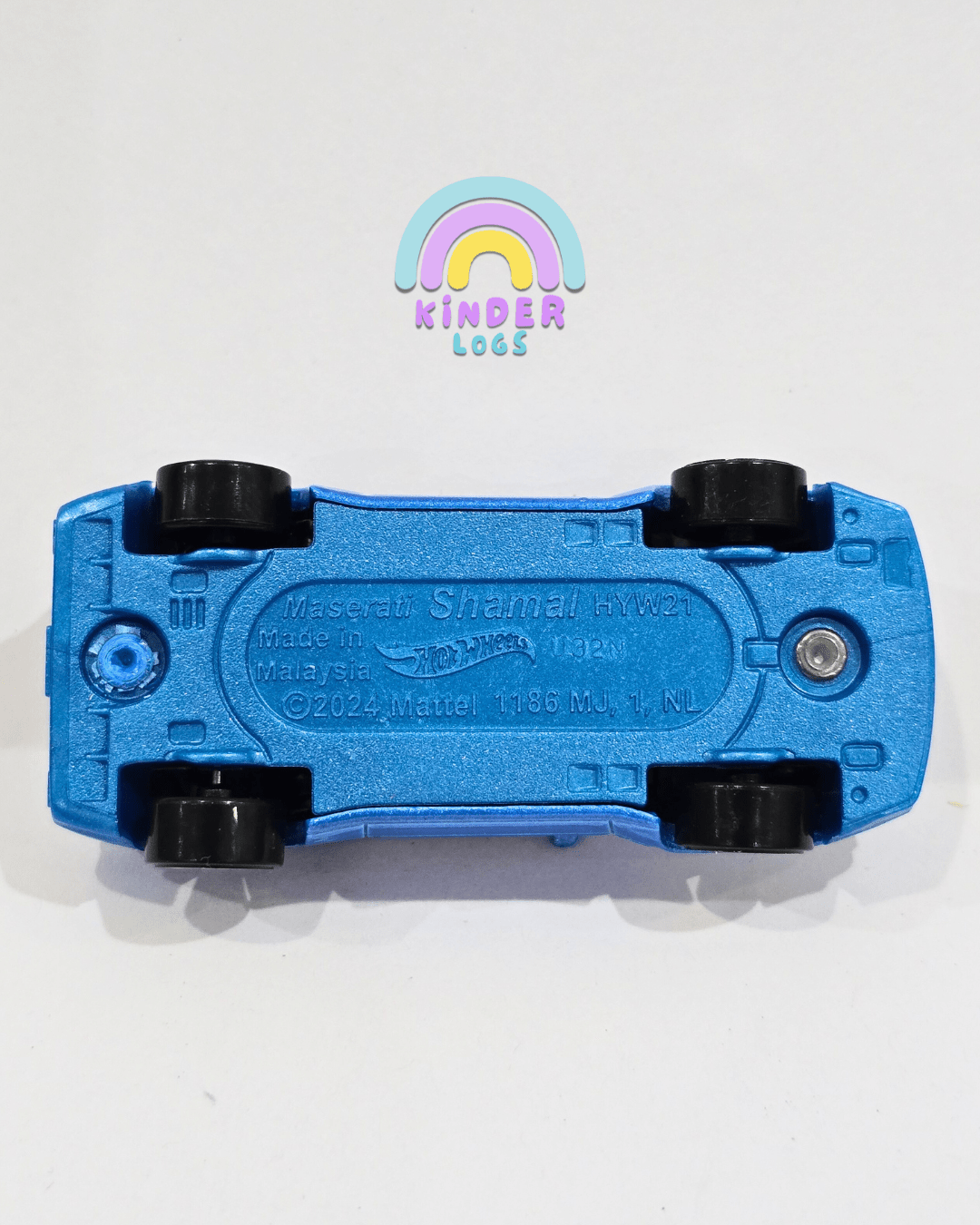 Hot Wheels Maserati Shamal - Blue (Uncarded - New) - Kinder Logs