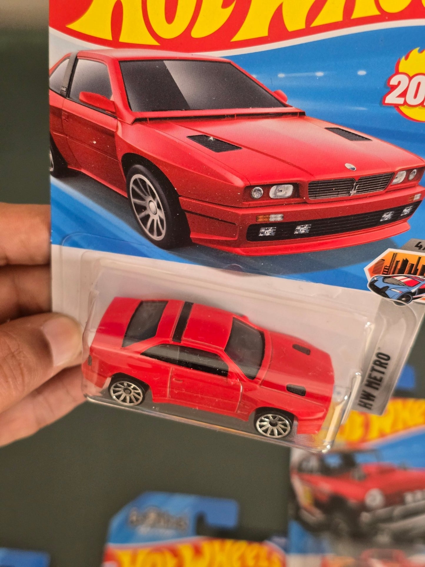 Hot Wheels Maserati Shamal - Red (Imported) - Kinder Logs