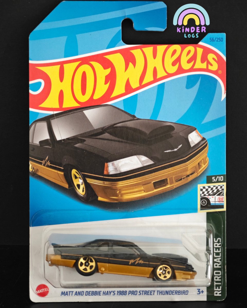 Hot Wheels Matt and Debbie Hay's 1988 Pro Street Thunderbird - Kinder Logs