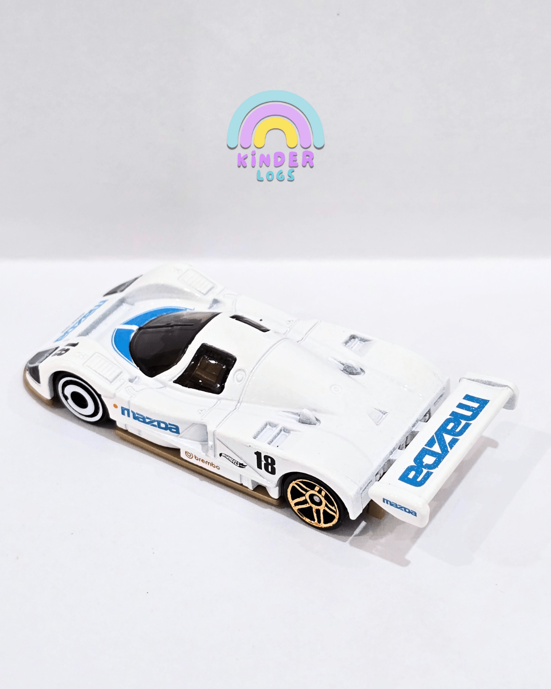 Hot Wheels Mazda 787B - White (Uncarded) - Kinder Logs
