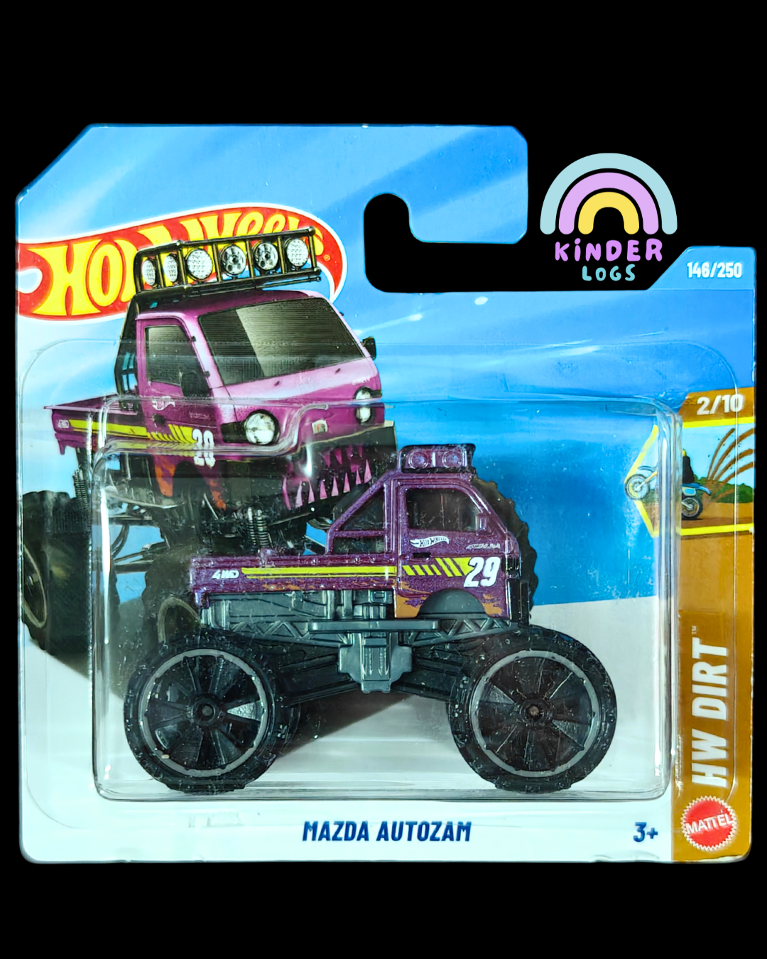 Hot Wheels Mazda Autozam - Purple (Short Card - Imported) - Kinder Logs