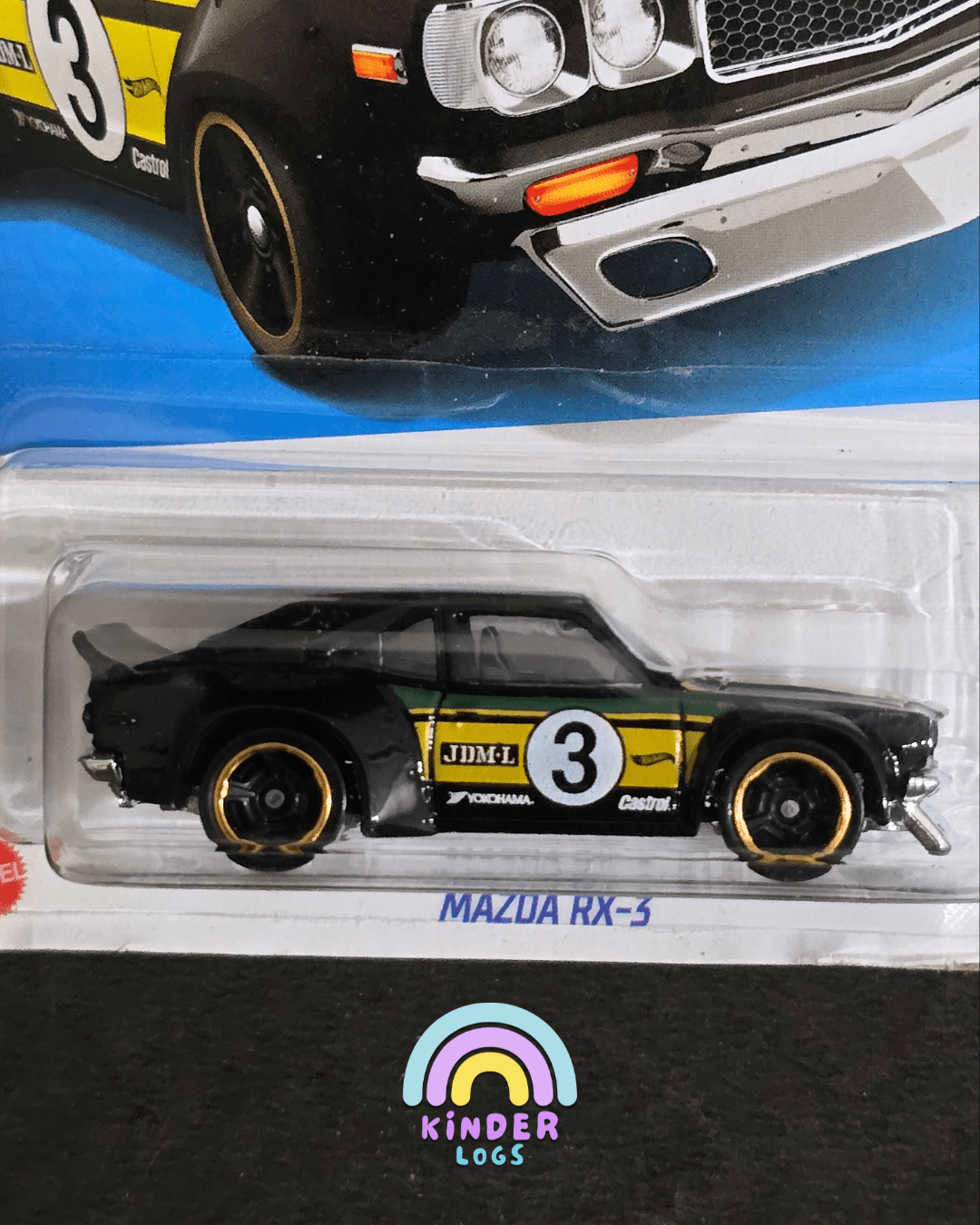 Hot Wheels Mazda RX - 3 - Dark Green (Imported) - Kinder Logs