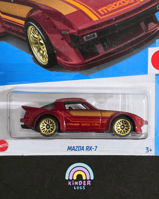 Hot Wheels Mazda RX - 7 - Maroonish Red (Imported) - Kinder Logs