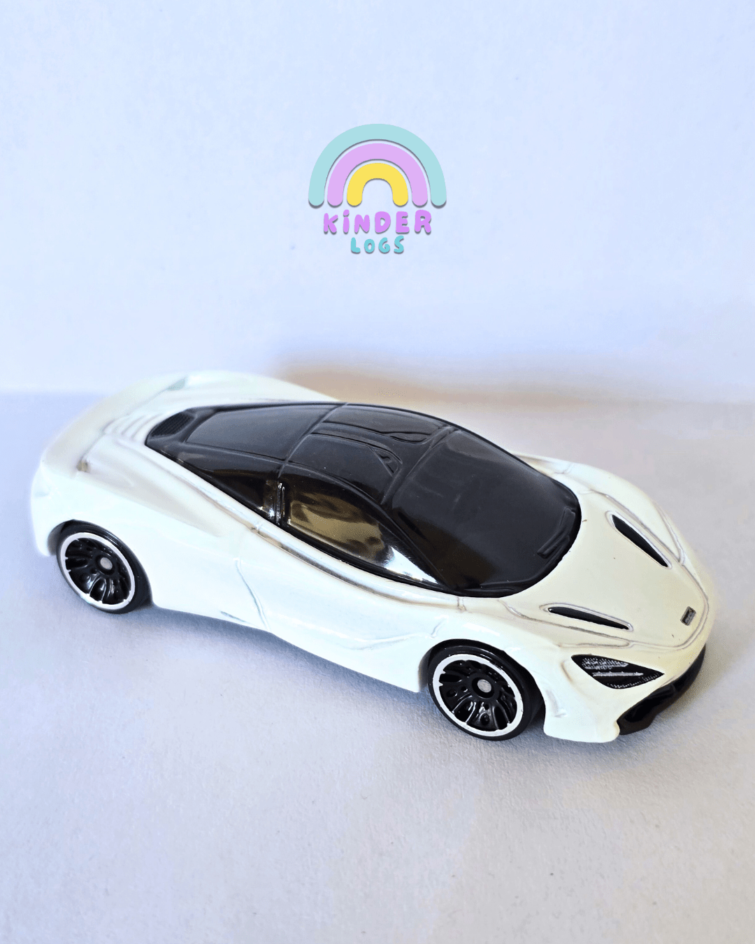Hot Wheels McLaren 720S - White (Uncarded - New) - Kinder Logs