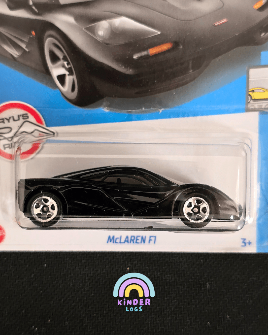 Hot Wheels McLaren F1 - Black (Imported) - Kinder Logs